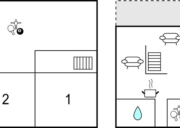 2 Bedroom Cozy In Casa de Férias